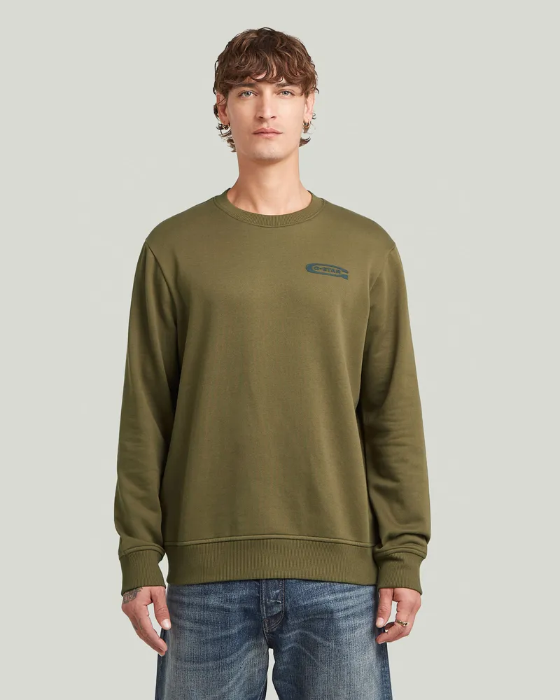 G-STAR RAW Old Skool Sweatshirt - Grün - Herren Grün