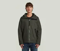 Batt Hooded Overshirt - Grau - Herren
