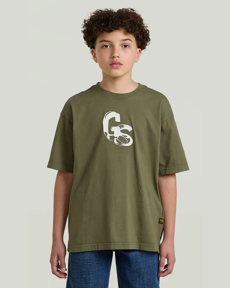 G-STAR RAW Boys Oversized T-Shirt - Grün - jungen Grün