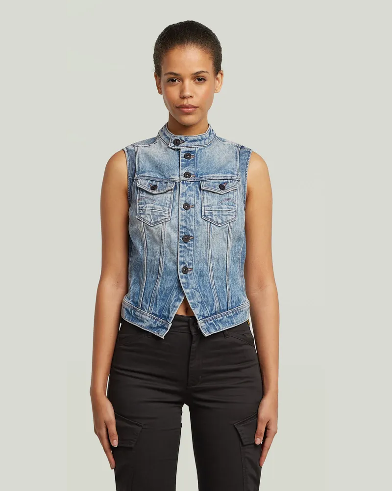 G-STAR RAW Pitched Hem Slim Weste - Andere - Damen Andere