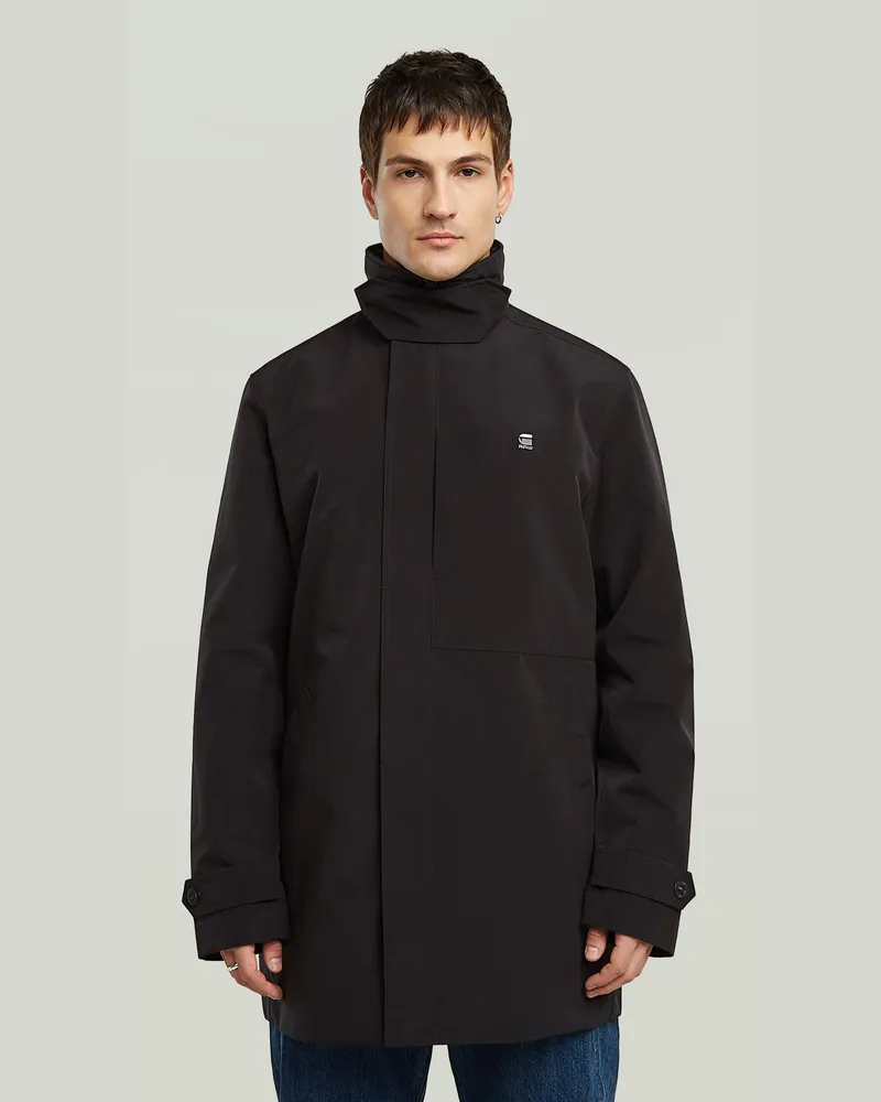 G-STAR RAW Garber Trenchcoat, nicht wattiert - Schwarz - Herren Schwarz