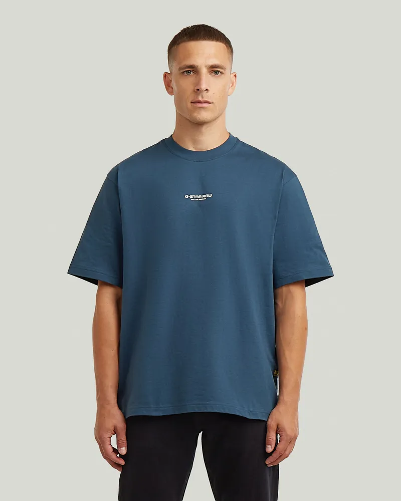 G-STAR RAW Center Chest Boxy T-Shirt - Mittelblau - Herren Mittelblau