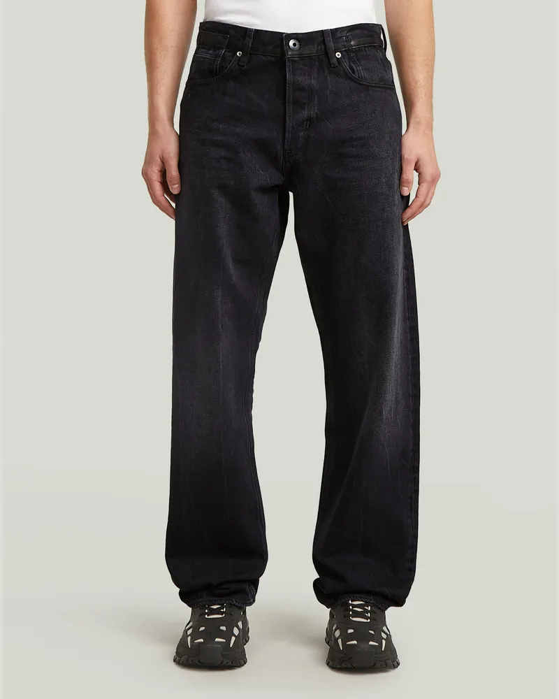 G-STAR RAW Deeggie Relaxed Straight Jeans - Schwarz - Herren Schwarz