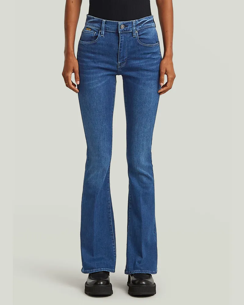 G-STAR RAW 3301 Flare Jeans - Mittelblau - Damen Mittelblau