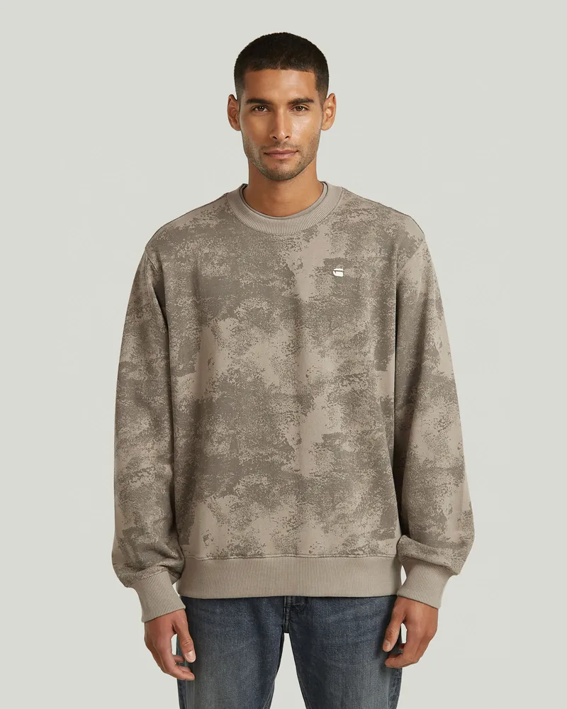 G-STAR RAW Allover Print Sweatshirt - Mehrfarbig - Herren Mehrfarbig
