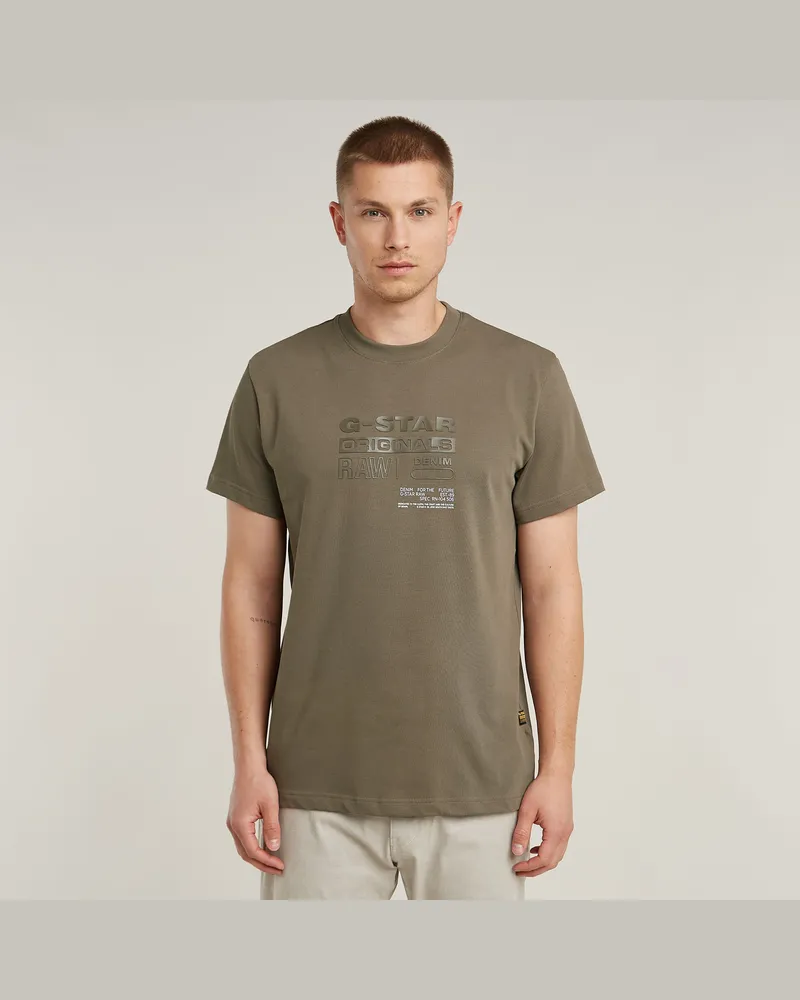 G-STAR RAW Originals T-Shirt - Braun - Herren Braun