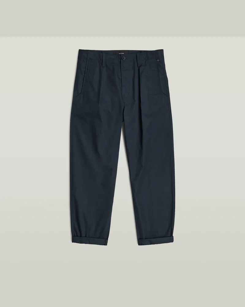 G-STAR RAW Ignaz Correct Pleated Chino Relaxed - Dunkelblau - Herren Dunkelblau