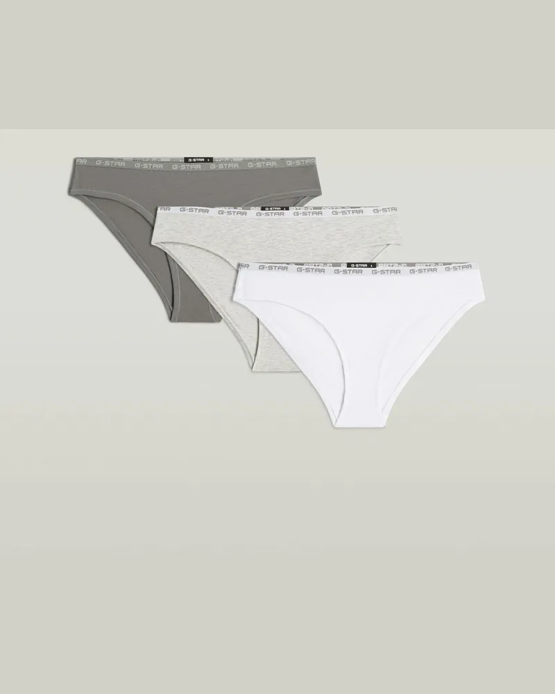 G-STAR RAW Hipster Brief 3er-Pack - Mehrfarbig - Damen Mehrfarbig