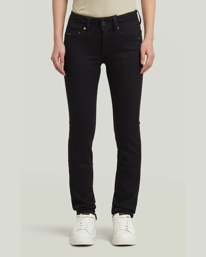 G-STAR RAW Midge Straight Jeans - Schwarz - Damen Schwarz
