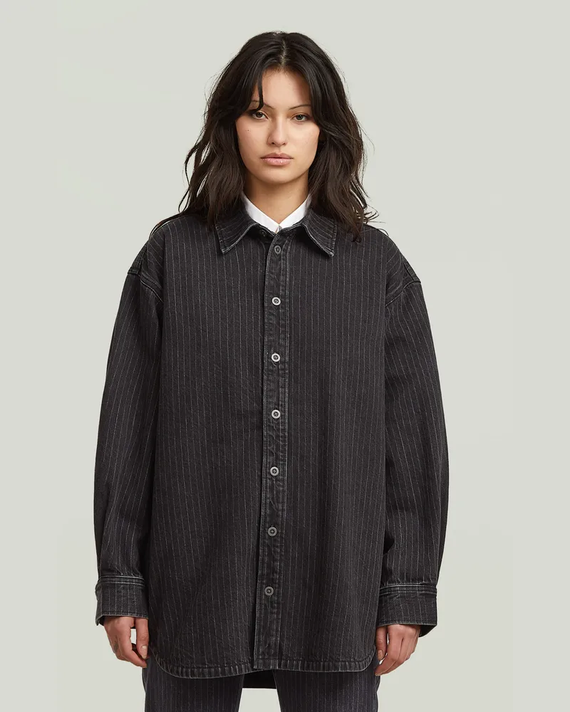 G-STAR RAW Maxi-Hemd - Grau - Damen Grau
