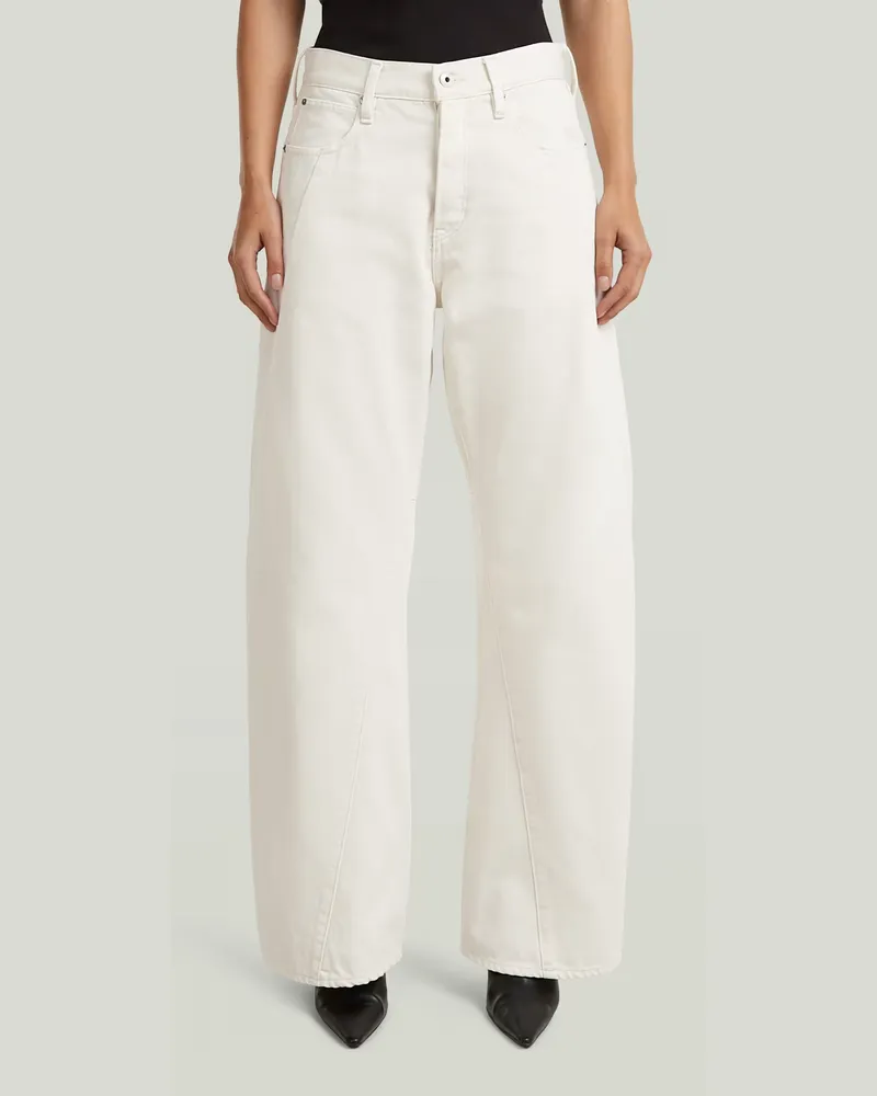 G-STAR RAW Contor Barrel Wide Jeans - Weiß - Damen Weiß