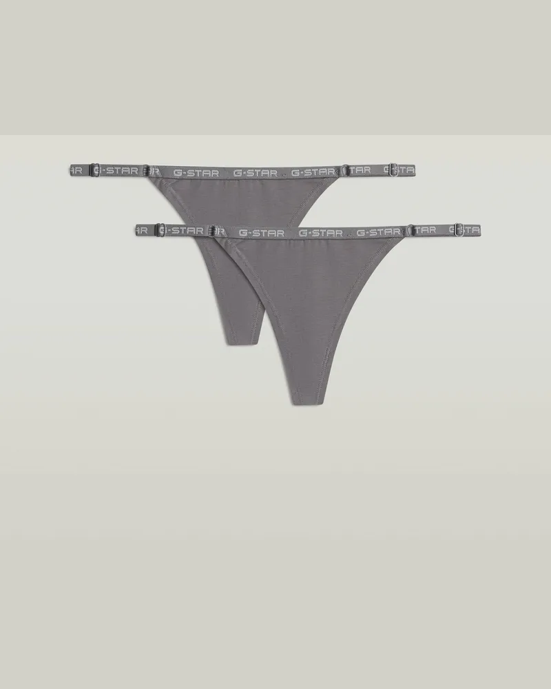 G-STAR RAW G-String 2er-Pack - Grau - Damen Grau