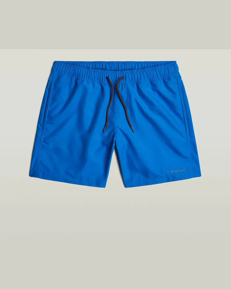 G-STAR RAW Dirik Solid Badeshorts - Mittelblau - Herren Mittelblau