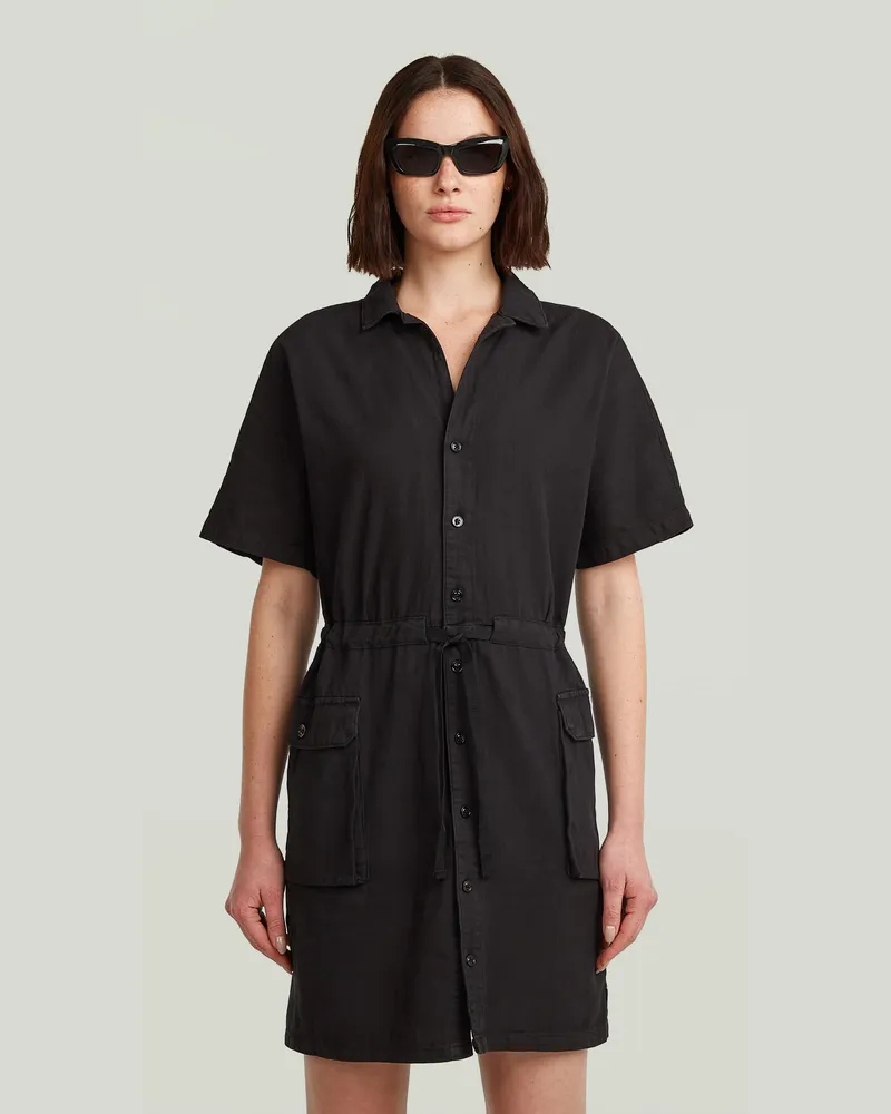 G-STAR RAW Soft Utility Kleid - Schwarz - Damen Schwarz