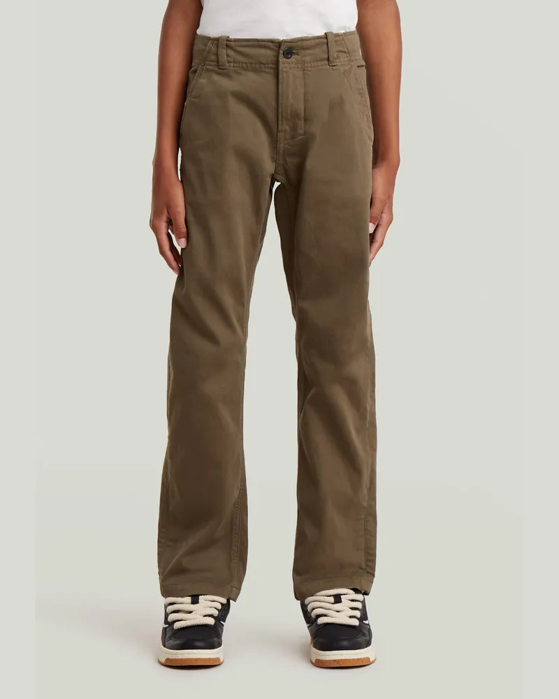 G-STAR RAW Boys Mosa Straight Chino - Grün - jungen Grün