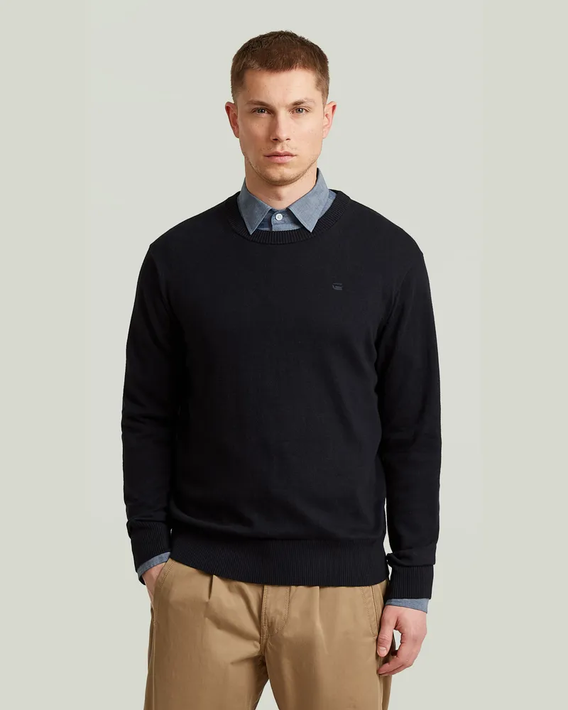 G-STAR RAW The Floris - Correct Rundhals-Sweatshirt - Schwarz - Herren Schwarz