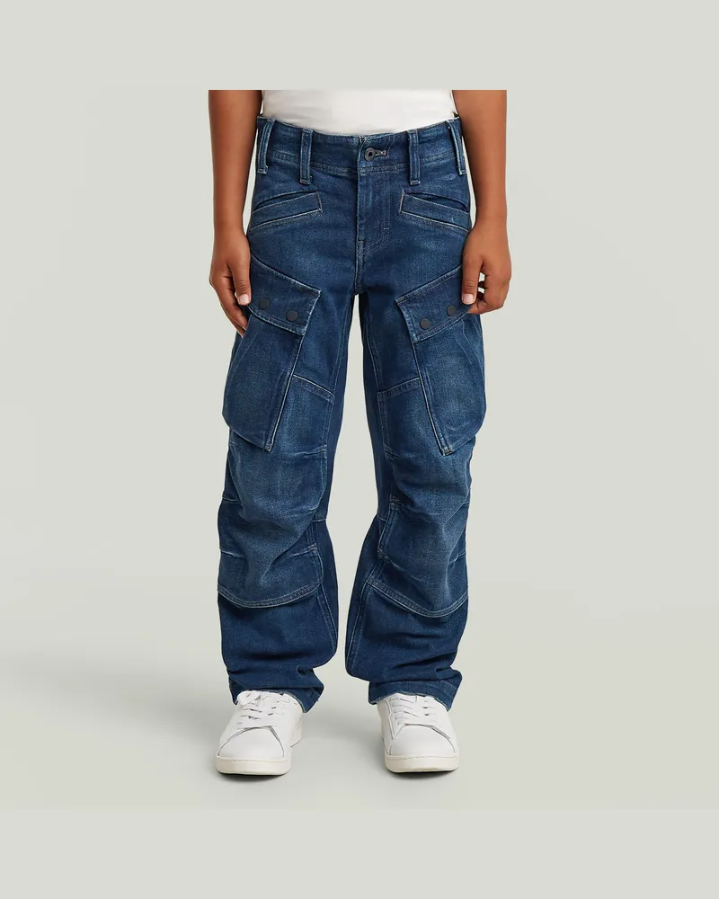 G-STAR RAW Boys Regular Straight Cargojeans - Mittelblau - jungen Mittelblau