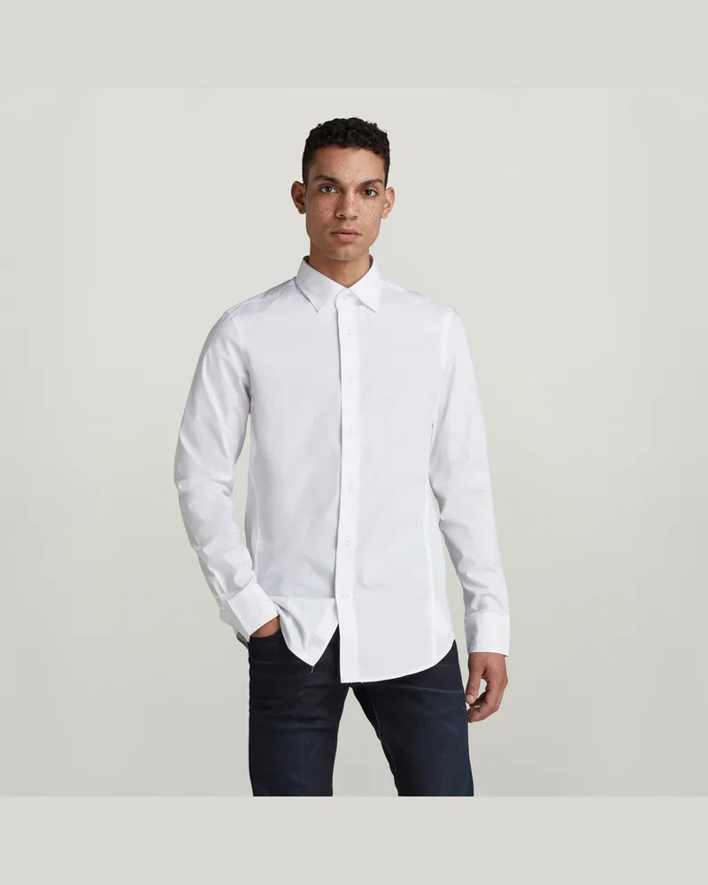 G-STAR RAW Dressed Super Slim Hemd - Weiß - Herren Weiß