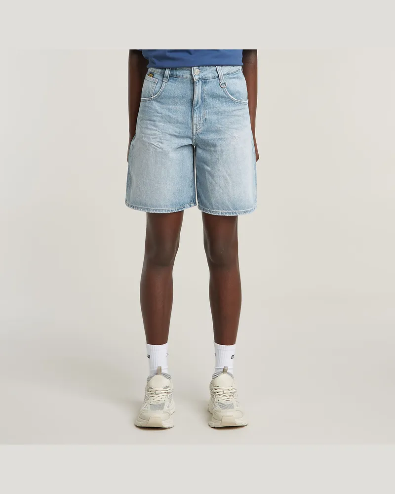 G-STAR RAW Skater Loose Shorts - Hellblau - Damen Hellblau