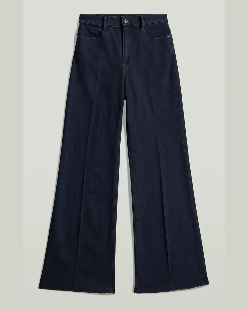 G-STAR RAW Deck Ultra High Wide Leg Jeans - Dunkelblau - Damen Dunkelblau