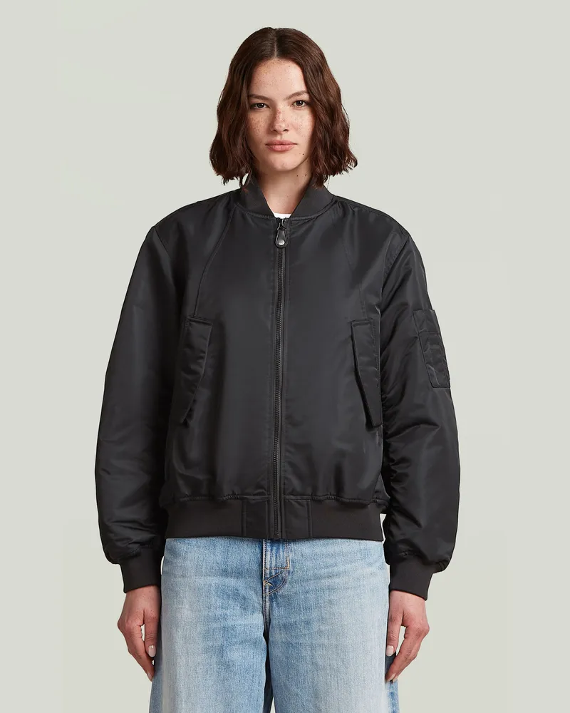 G-STAR RAW Bomber Padded Jacke - Schwarz - Damen Schwarz