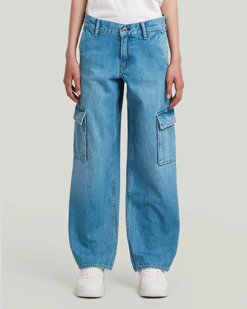 G-STAR RAW Girls Judee Cargo Jeans - Mittelblau - mädchen Mittelblau
