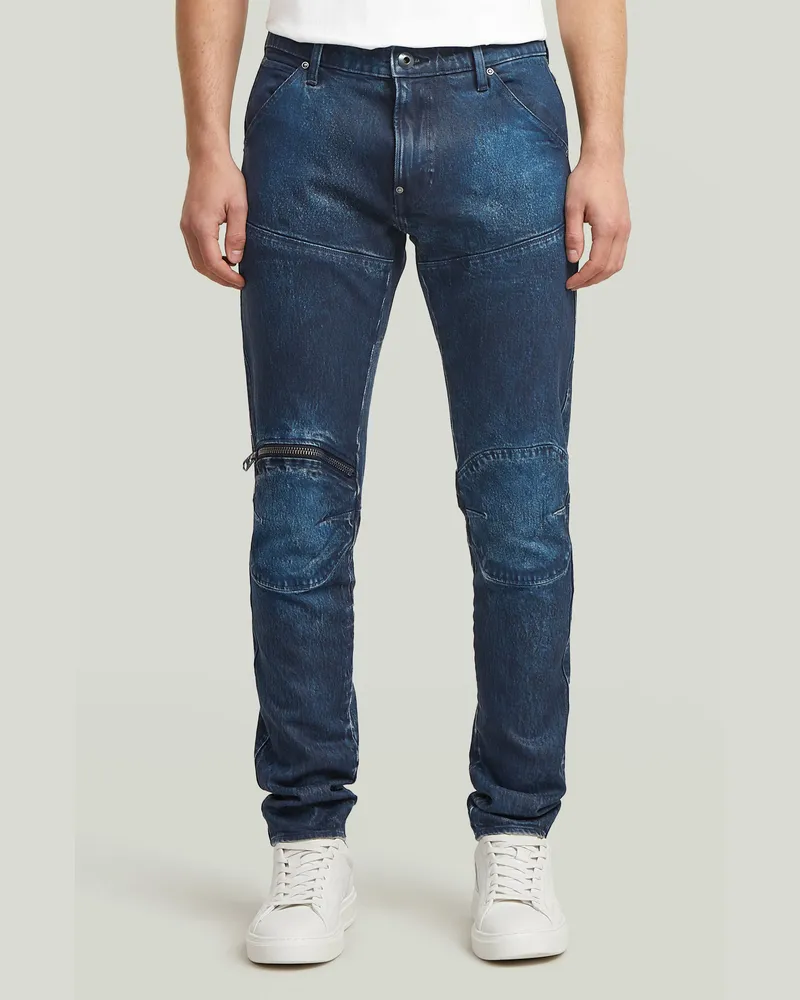 G-STAR RAW 5620 Zip Knee Skinny Jeans - Dunkelblau - Herren Dunkelblau
