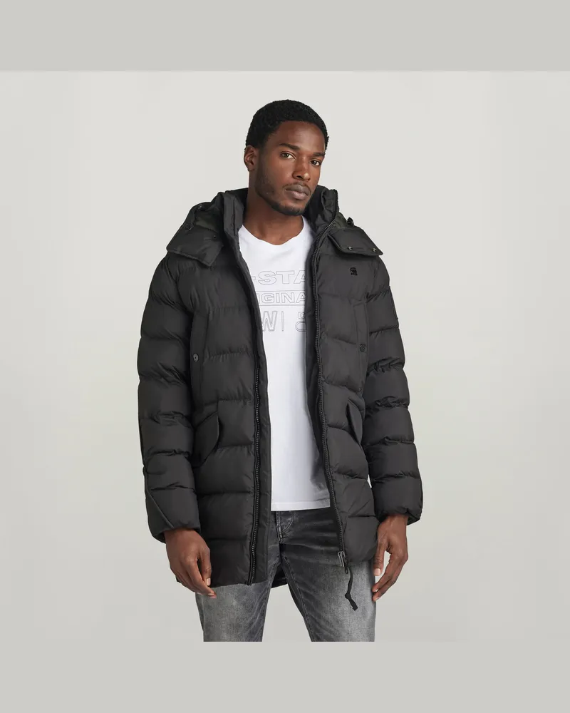 G-STAR RAW G-Whistler Padded Hooded Parka - Schwarz - Herren Schwarz