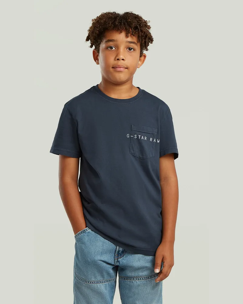 G-STAR RAW Boys Base Pocket T-Shirt - Dunkelblau - jungen Dunkelblau