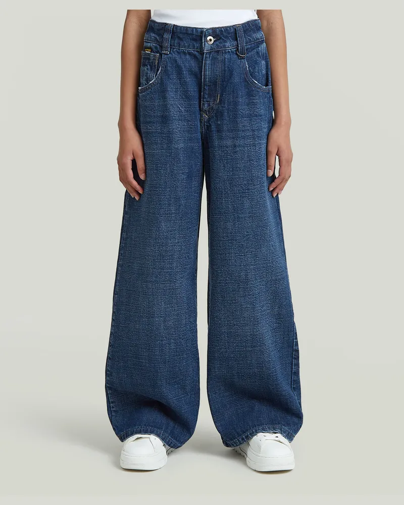 G-STAR RAW Girls Skater High Loose Jeans - Mittelblau - mädchen Mittelblau