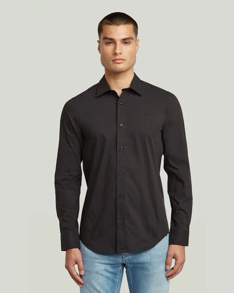 G-STAR RAW Uniform Slim Hemd - Schwarz - Herren Schwarz