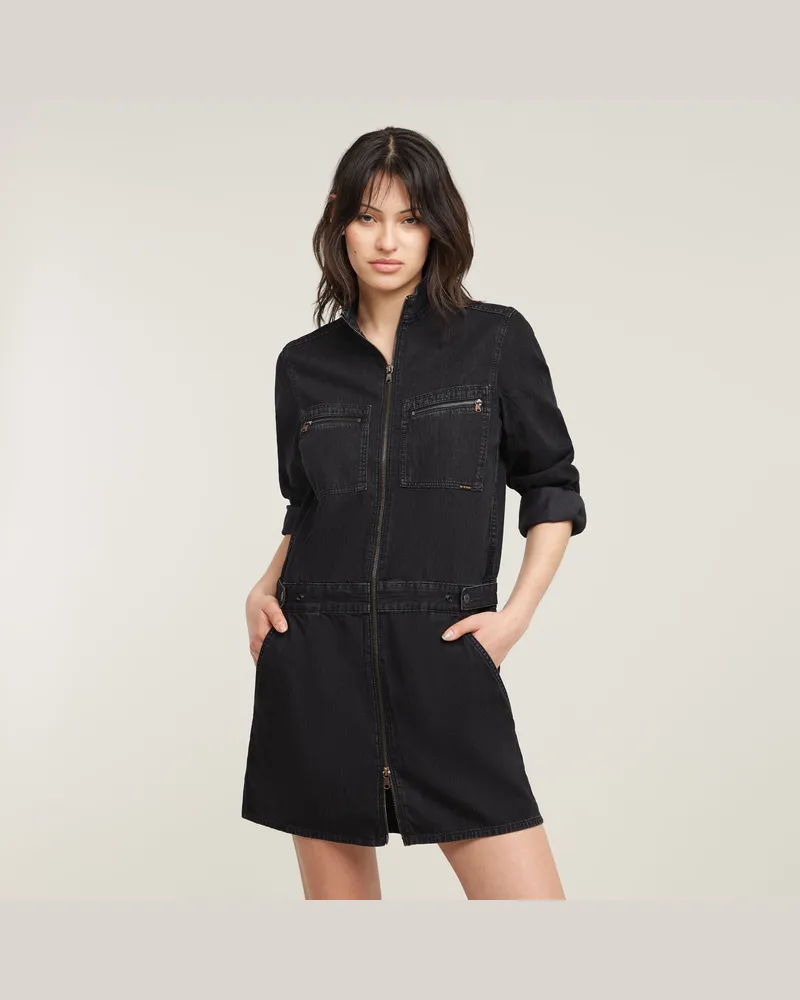 G-STAR RAW Mechanics Kleid - Schwarz - Damen Schwarz