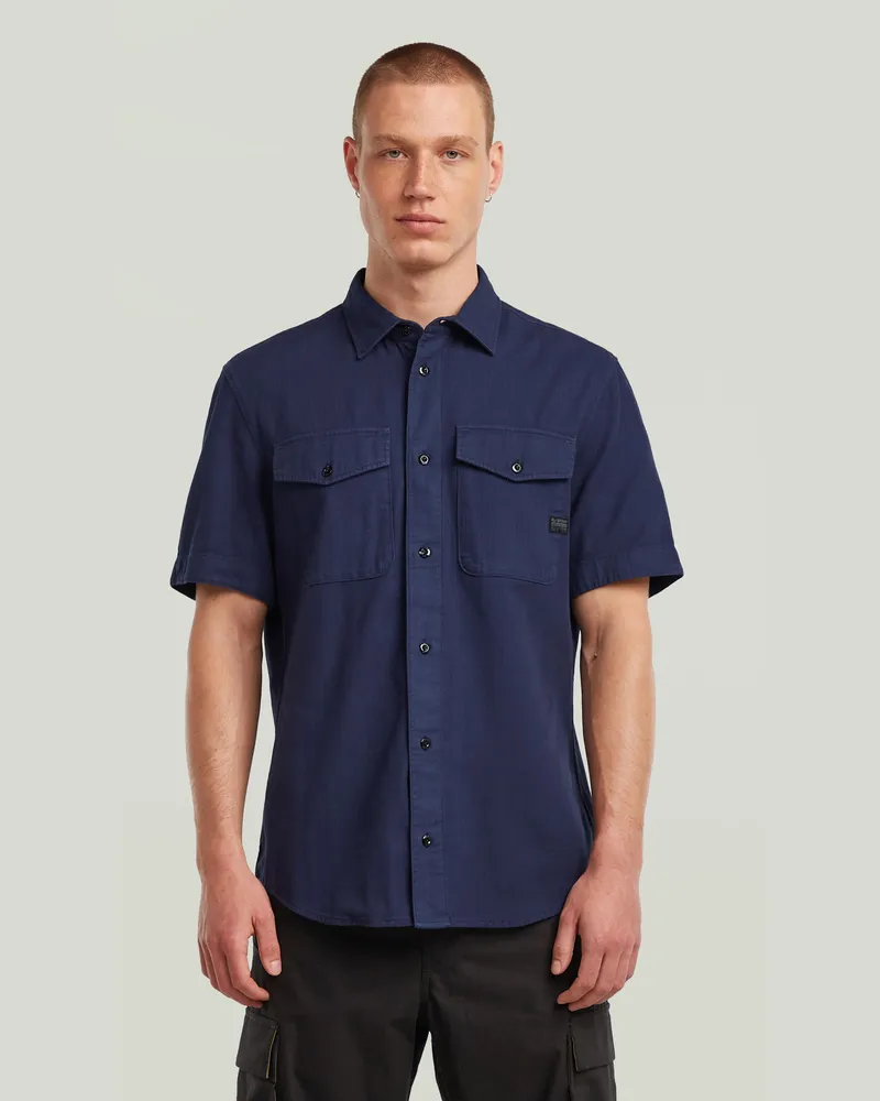 G-STAR RAW Marine Slim Hemd - Dunkelblau - Herren Dunkelblau