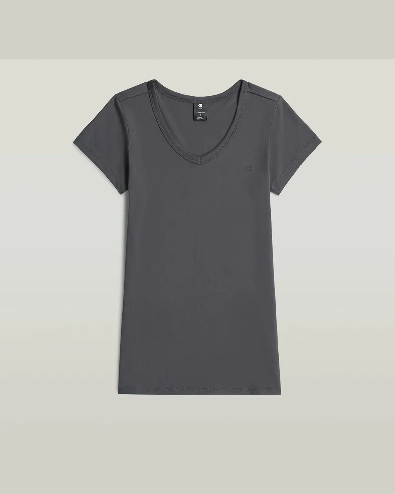 G-STAR RAW Slim V T-Shirt - Grau - Damen Grau