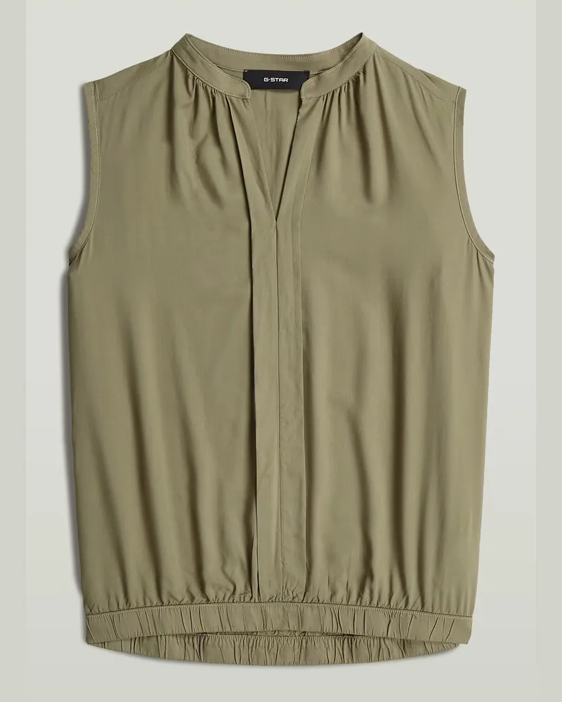 G-STAR RAW Mandarin Collar Sleeveless Top - Grün - Damen Grün