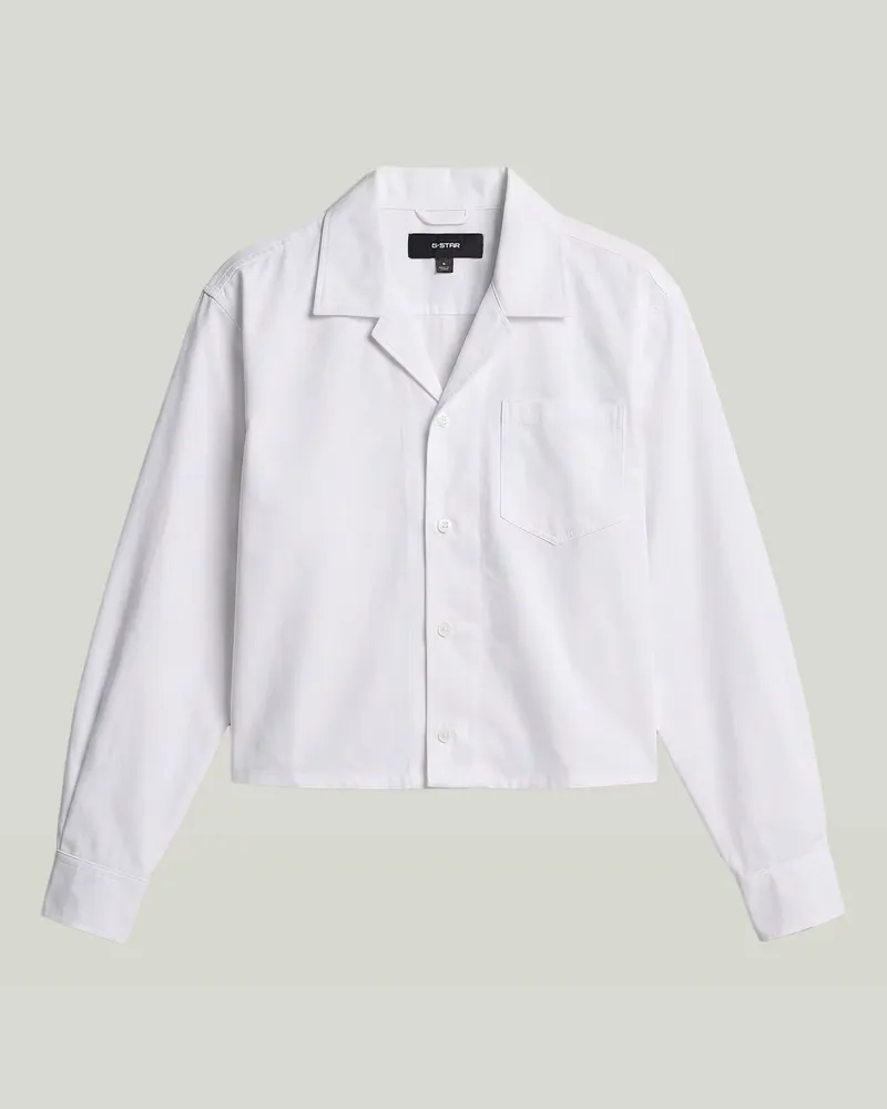 G-STAR RAW Resort Boxy Relaxed Shirt - Weiß - Damen Weiß