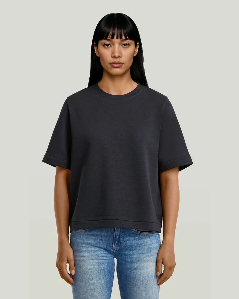 G-STAR RAW Boxy T-Shirt Sweatshirt - Dunkelblau - Damen Dunkelblau