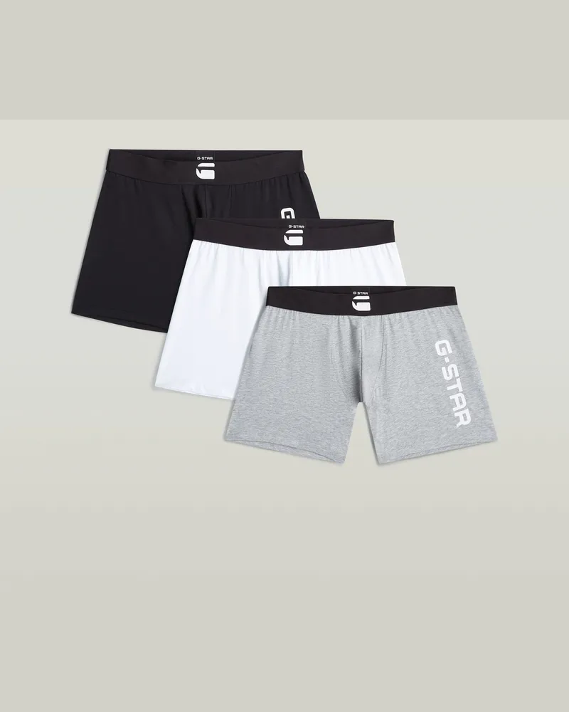 G-STAR RAW Boxer Brief 3er-Pack - Mehrfarbig - Herren Mehrfarbig