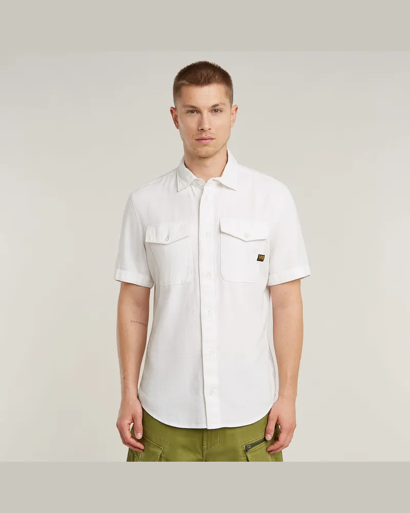 G-STAR RAW Marine Slim Hemd - Weiß - Herren Weiß
