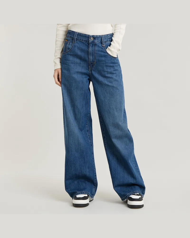 G-STAR RAW Skater High Loose Jeans - Mittelblau - Damen Mittelblau