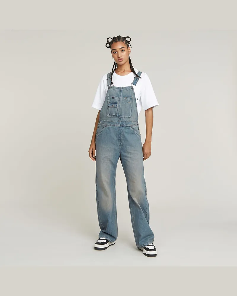 G-STAR RAW Bowey 3D Loose Overall - Hellblau - Damen Hellblau