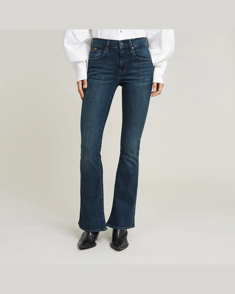 G-STAR RAW 3301 Flare Jeans - Dunkelblau - Damen Dunkelblau