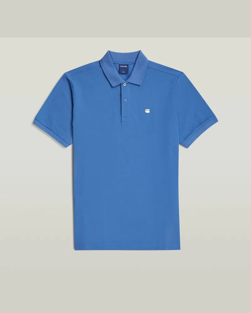 G-STAR RAW Oluv Slim G Polo - Mittelblau - Herren Mittelblau