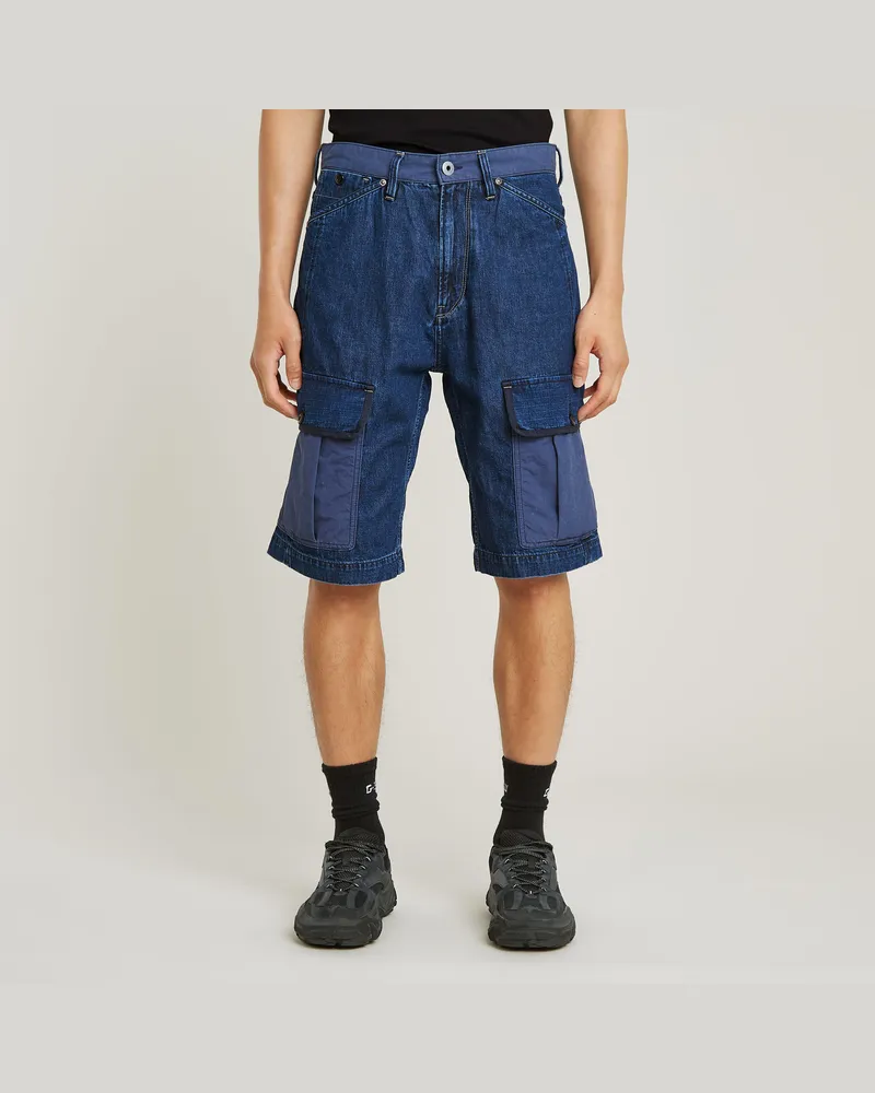 G-STAR RAW Bend 3D Cargo Shorts Fabric Mix - Dunkelblau - Herren Dunkelblau