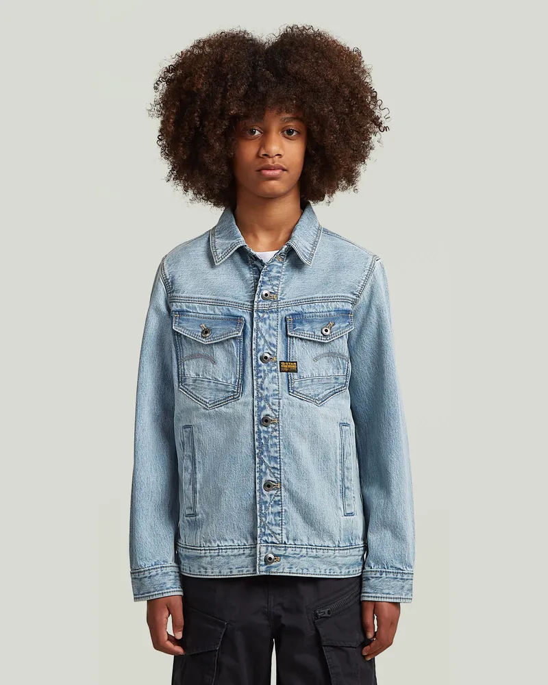 G-STAR RAW Unisex Dakota Jacke - Hellblau - jungen Hellblau
