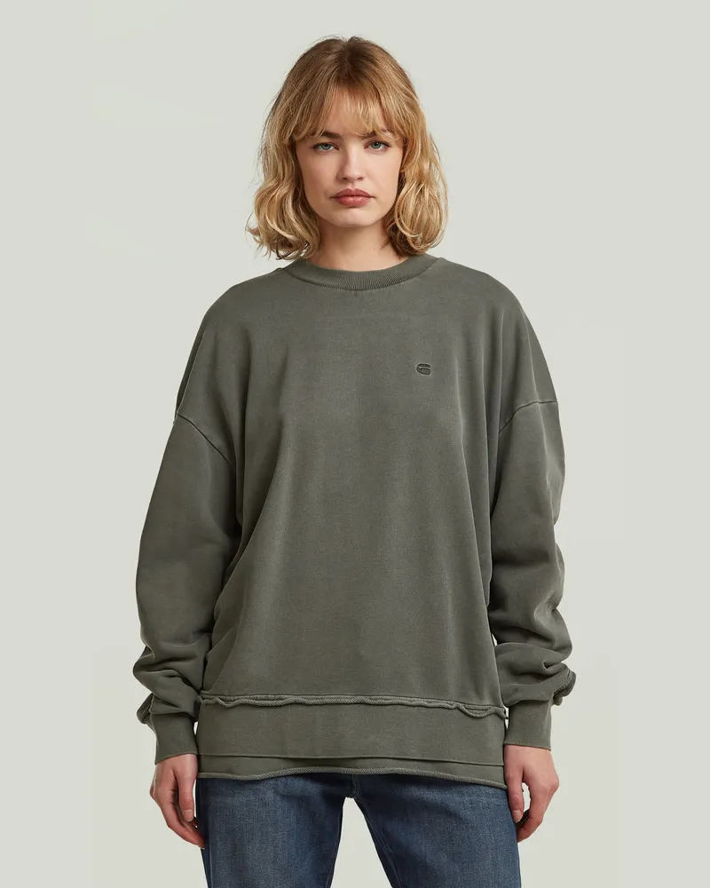G-STAR RAW Puckering Sweater - Grau - Damen Grau