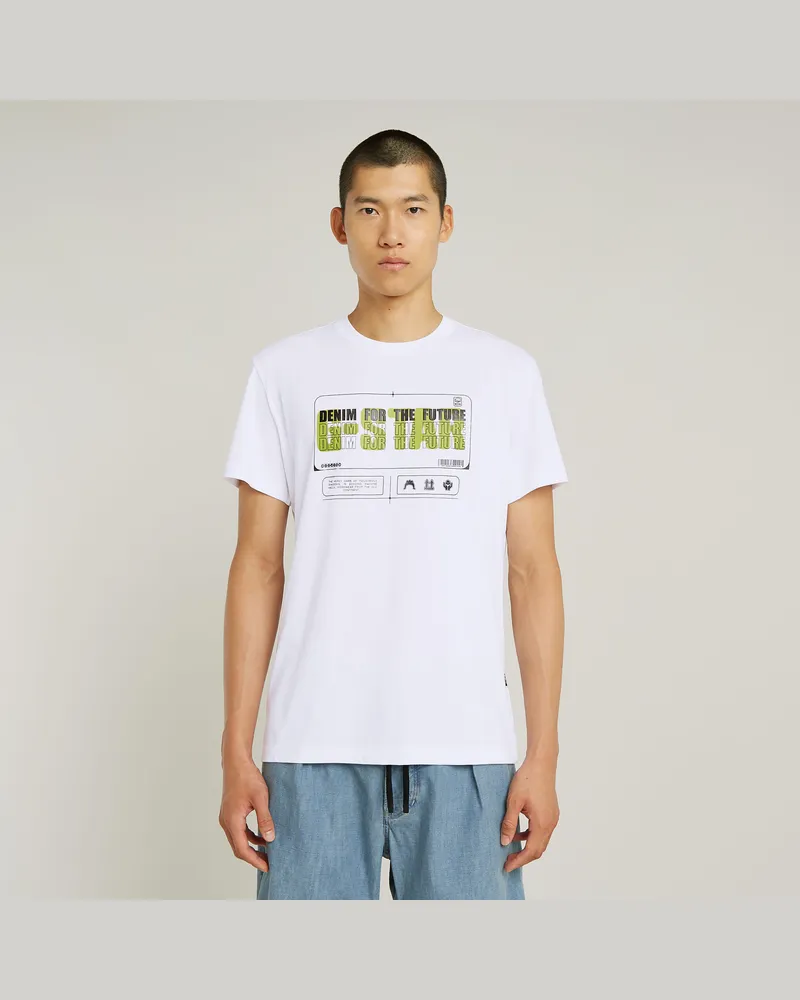 G-STAR RAW Flyer Graphic T-Shirt - Weiß - Herren Weiß