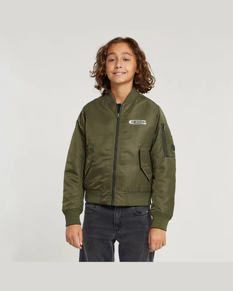 G-STAR RAW Jungen Bomber Jacke - Grün - jungen Grün