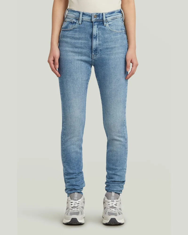 G-STAR RAW Kafey Ultra High Skinny Jeans - Mittelblau - Damen Mittelblau
