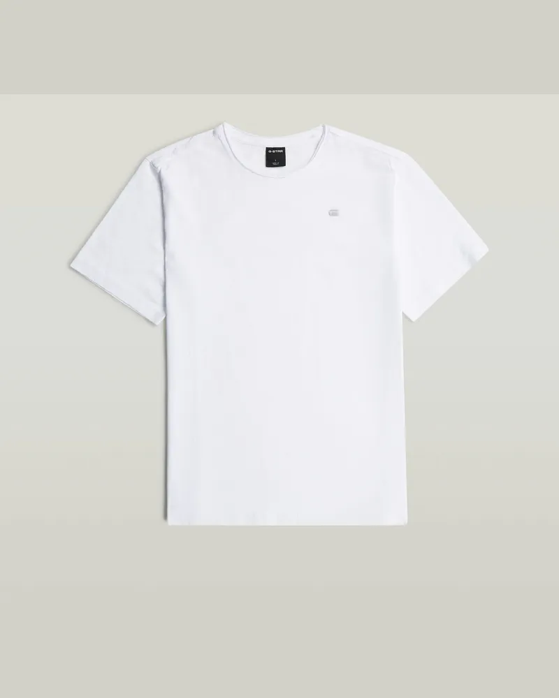 G-STAR RAW Essential Raw Neck T-Shirt - Weiß - Herren Weiß